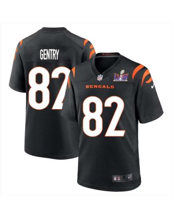 Zach Gentry 82 Cincinnati Bengals Super Bowl LVIII Men Home Limited Jersey - Black