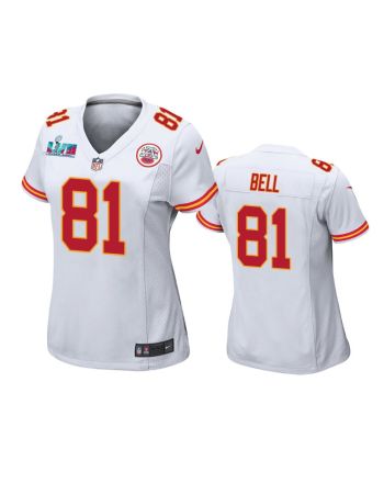 Blake Bell 81 Kansas City Chiefs Super Bowl LVII Game Jersey - Women White