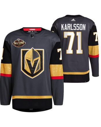 Men Vegas Golden Knights 71 William Karlsson Alternate Primegreen Black Jersey 2023 All-Star Jersey