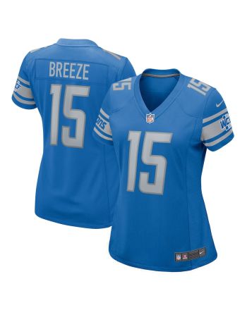 Brady Breeze 15 Detroit Lions Women's Player Game Jersey - Blue