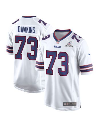 Dion Dawkins 73 Buffalo Bills 2023 Playoffs Patch Game Men Jersey - White