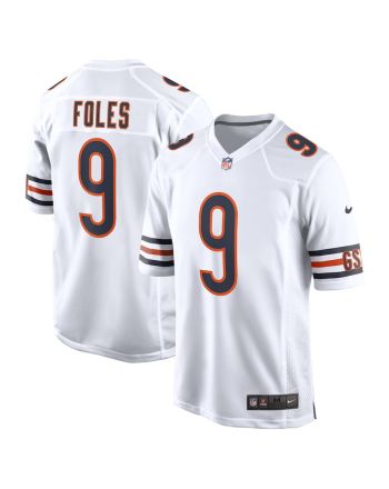 Nick Foles 9 Chicago Bears Men Team Game Jersey - White