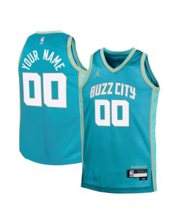 Charlotte Hornets 2023/24 City Edition Swingman Custom YOUTH Jersey - Teal