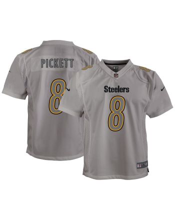 Kenny Pickett 8 Pittsburgh Steelers Youth Atmosphere Game Jersey - Gray