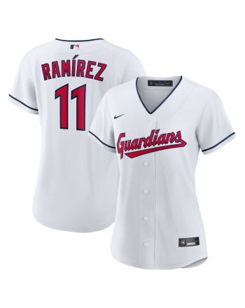 Jose Ramirez 11 Cleveland Guardians Women's Home Player Jersey - White