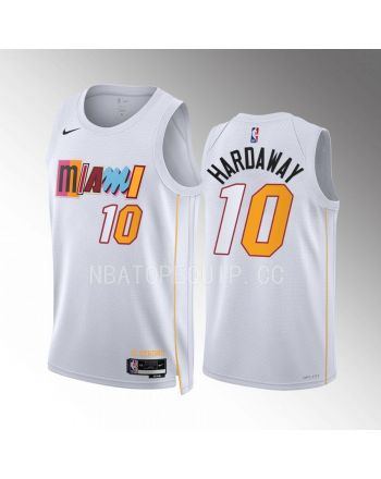 Tim Hardaway 10 Miami Heat White Jersey 2022-23 City Edition Swingman