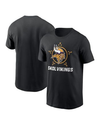 Minnesota Vikings Local Essential T-Shirt - Black