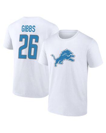 Jahmyr Gibbs 26 Detroit Lions Unisex T-Shirt - White