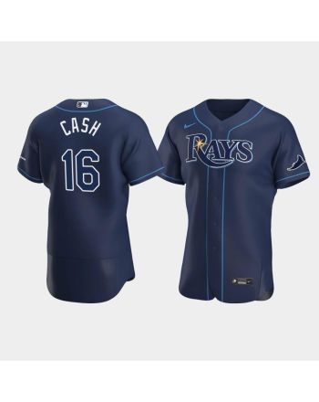 Men's Tampa Bay Rays Kevin Cash 16 Alternate Navy Jersey Jersey