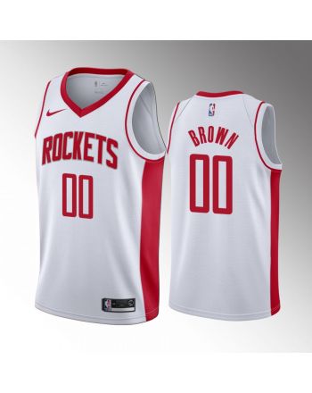 Sterling Brown 00 Houston Rockets White Jersey 2022-23 Association Edition Swingman