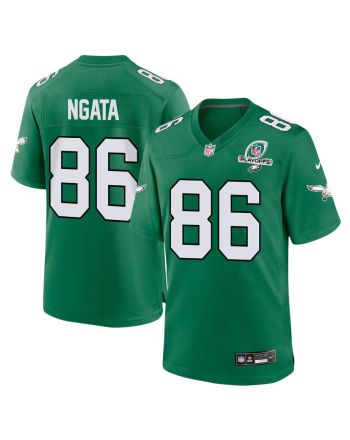 Joseph Ngata 86 Philadelphia Eagles 2023 Playoffs Patch Alternate Game Men Jersey - Kelly Green