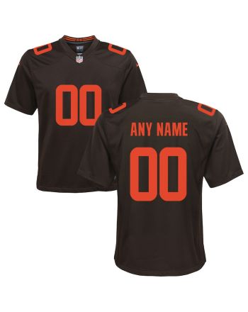 Cleveland Browns Custom YOUTH Alternate Game Jersey - Brown