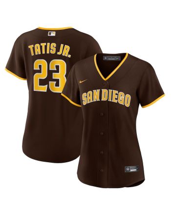 Fernando Tatís Jr. 23 San Diego Padres Women's Road Player Jersey - Brown