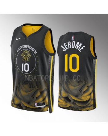 Ty Jerome 10 Golden State Warriors Black City Edition 2022-23 Jersey Swingman