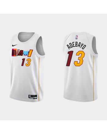 Miami Heat 13 Bam Adebayo 2022-23 City Edition White Men Jersey