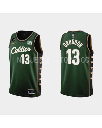 Boston Celtics 13 Malcolm Brogdon 2022-23 City Edition Green Men Jersey