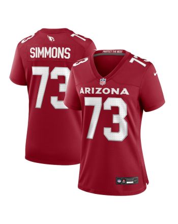 Lachavious Simmons 73 Arizona Cardinals Women Team Game Jersey - Cardinal