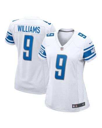 Jameson Williams 9 Detroit Lions Women's Player Game Jersey - White