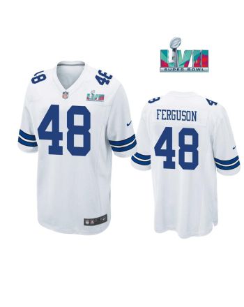 Jake Ferguson 48 Dallas Cowboys Super Bowl LVII Super Bowl LVII White Men Game Jersey