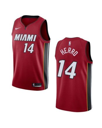 Men's Miami Heat 14 Tyler Herro Statement Swingman Jersey - Red