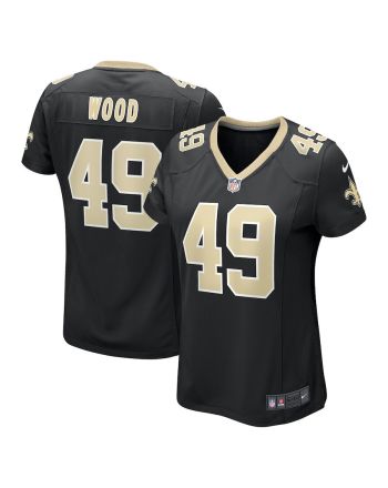 Zach Wood 49 New Orleans Saints Women's Game Jersey - Black