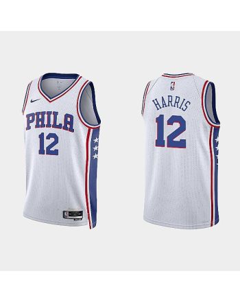 Philadelphia 76ers Tobias Harris 12 2022-23 Association Edition White Men Jersey Swingman