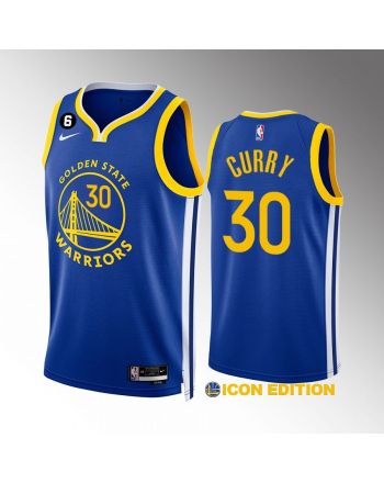 Golden State Warriors Stephen Curry 30 2022-23 Icon Edition Royal Jersey Swingman