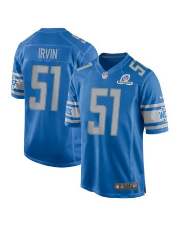 Bruce Irvin 51 Detroit Lions 2024 Divisional Patch Game Men Jersey - Blue