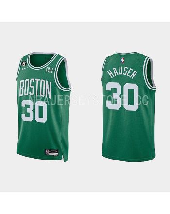 Boston Celtics 30 Sam Hauser 2022-23 Icon Edition Kelly Green Men Jersey