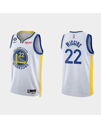 Golden State Warriors Andrew Wiggins 22 2022-23 Association Edition White Men Jersey Swingman