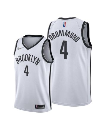 Andre Drummond 4 Brooklyn Nets Association Edition White Jersey 2022 Trade - Men Jersey