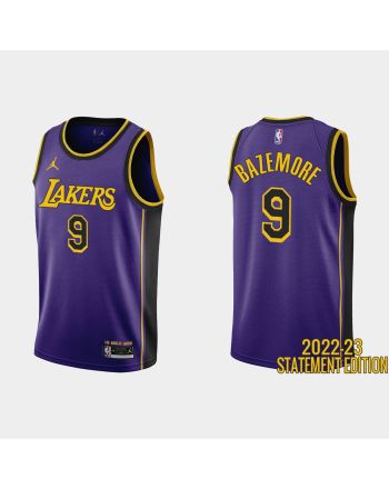 Los Angeles Lakers Kent Bazemore 9 Purple 2022-23 Statement Edition Men Jersey