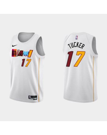 Miami Heat 17 P.J. Tucker 2022-23 City Edition White Men Jersey