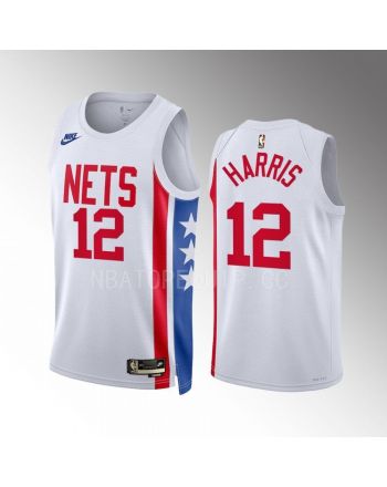 Joe Harris 12 2022-23 Brooklyn Nets White Classic Edition Men Jersey Swingman