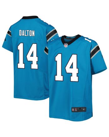 Andy Dalton 14 Carolina Panthers Youth Game Jersey - Blue