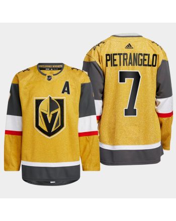 Alex Pietrangelo 7 Vegas Golden Knights Gold Jersey 2023 Home