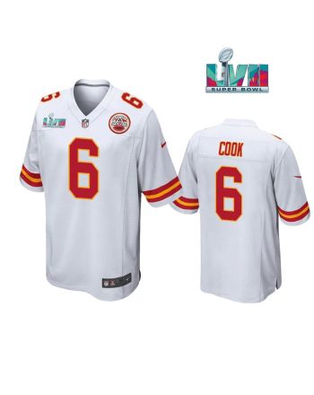 Bryan Cook 6 Kansas City Chiefs Super Bowl LVII White Men Game Jersey