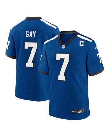 Matt Gay 7 Indianapolis Colts Indiana Nights Alternate Game Men Jersey - Royal