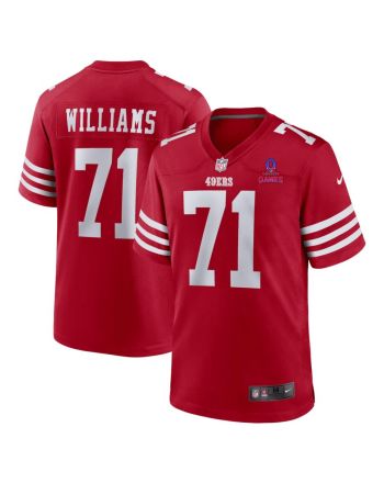 Trent Williams 71 San Francisco 49ers 2024 Pro Bowl Patch Game Men Jersey - Scarlet