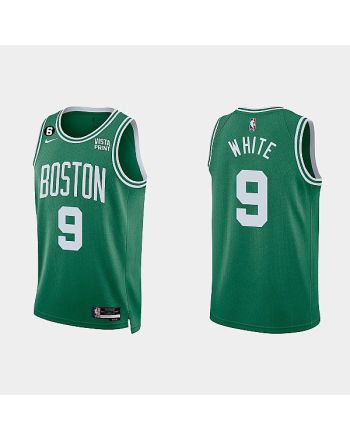 Boston Celtics 9 Derrick White 2022-23 Icon Edition Kelly Green Men Jersey