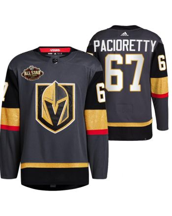 Men Vegas Golden Knights 67 Max Pacioretty Alternate Primegreen Black Jersey 2023 All-Star Jersey