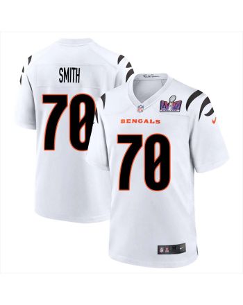 D’Ante Smith 70 Cincinnati Bengals Super Bowl LVIII Men Away Limited Jersey - White