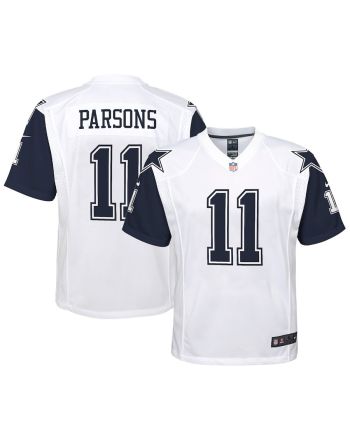 Micah Parsons 11 Dallas Cowboys YOUTH Alternate Game Jersey - White