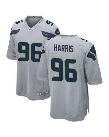 Seattle Seahawks Shelby Harris 96 Alternate Game Jersey - Gray Jersey