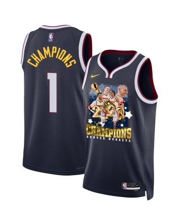 Denver Nuggets Celebrating 2023 Championship Victory Swingman Jersey - Black