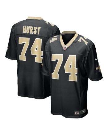 James Hurst 74 New Orleans Saints Men's Game Jersey - Black