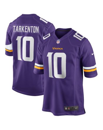 Fran Tarkenton 10 Minnesota Vikings Men Game Retired Jersey - Purple