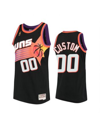 Custom 00 Phoenix Suns Hardwood Classics Jersey Black