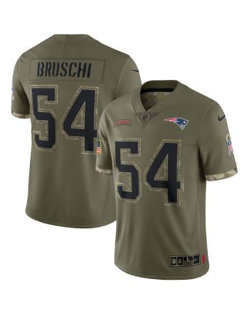 Tedy Bruschi New England Patriots 2022 Salute To Service Retired Player Limited Jersey - Olive