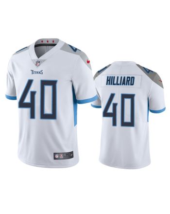 Tennessee Titans Dontrell Hilliard 40 White Vapor Limited Jersey